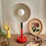 Vintage red orange desk lamp