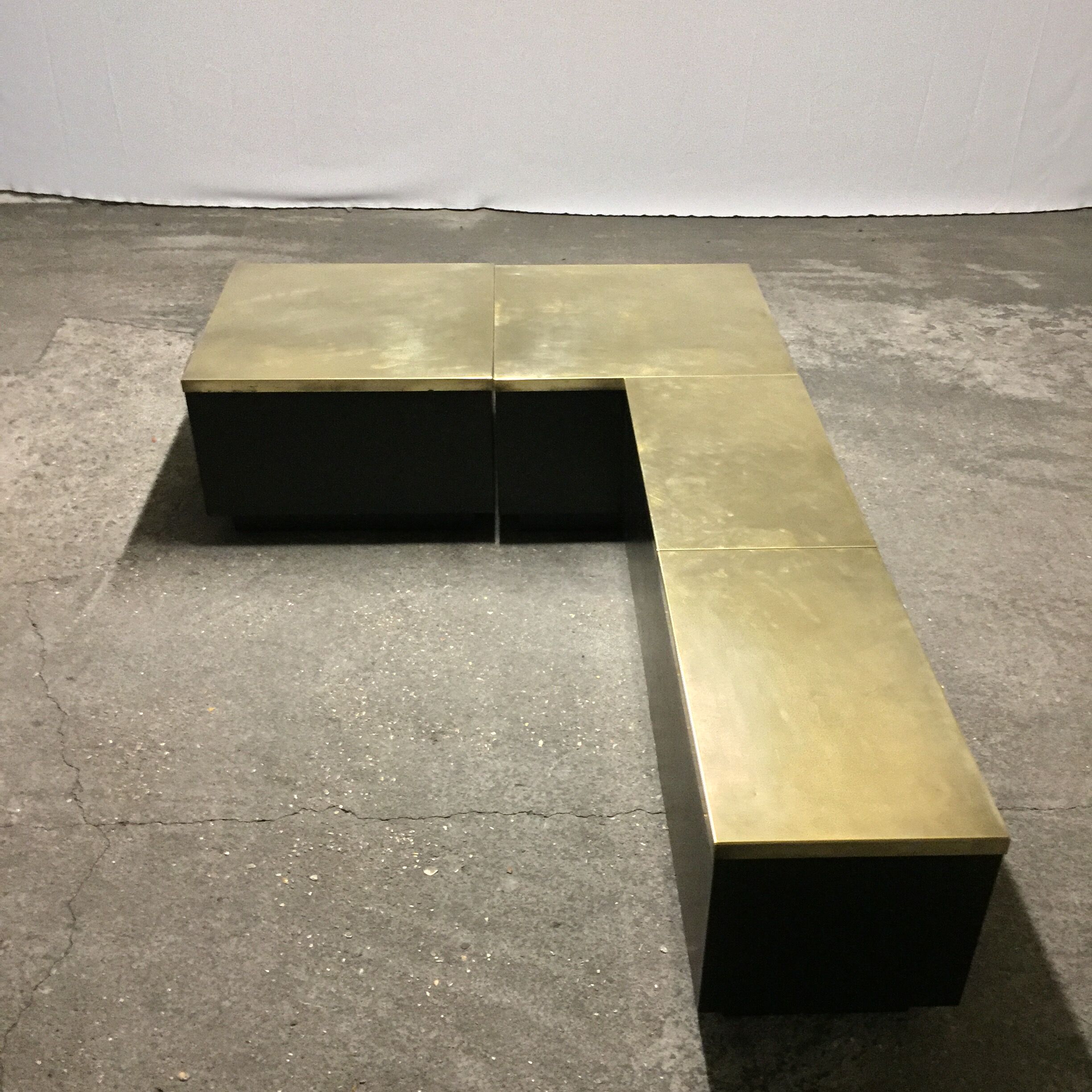 Brass coffee tables