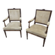 Paire de fauteuils style Louis XVI