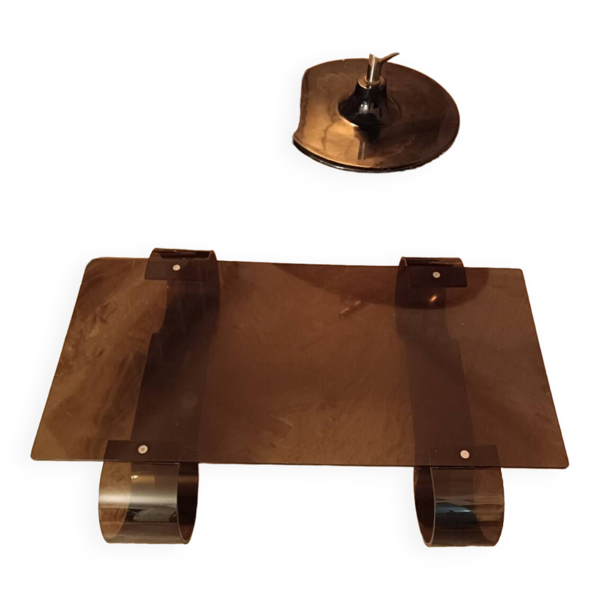 Vintage plexiglass coffee table