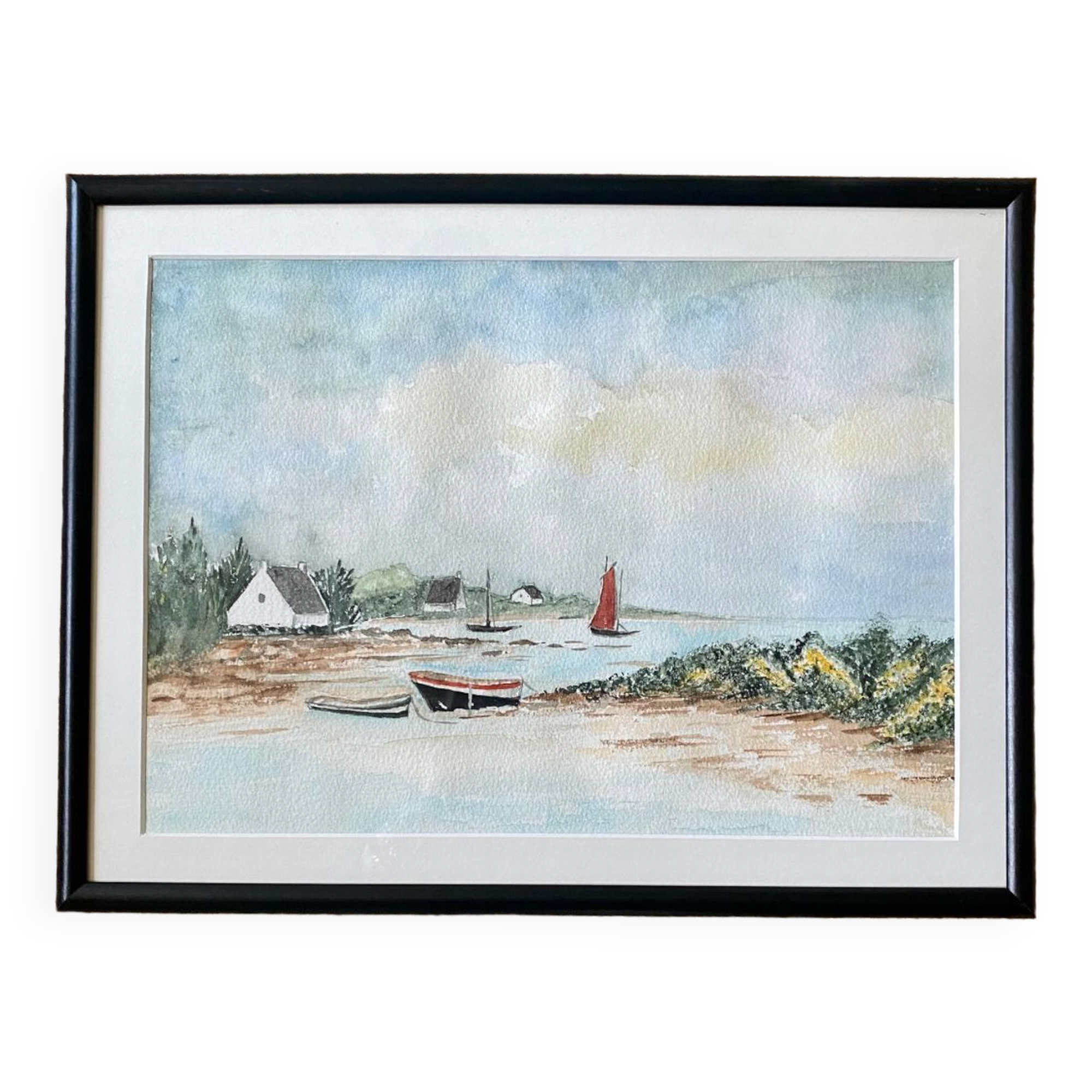 Aquarelle paysage de Bretagne