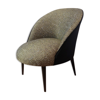 Round armchair of the 60s restored