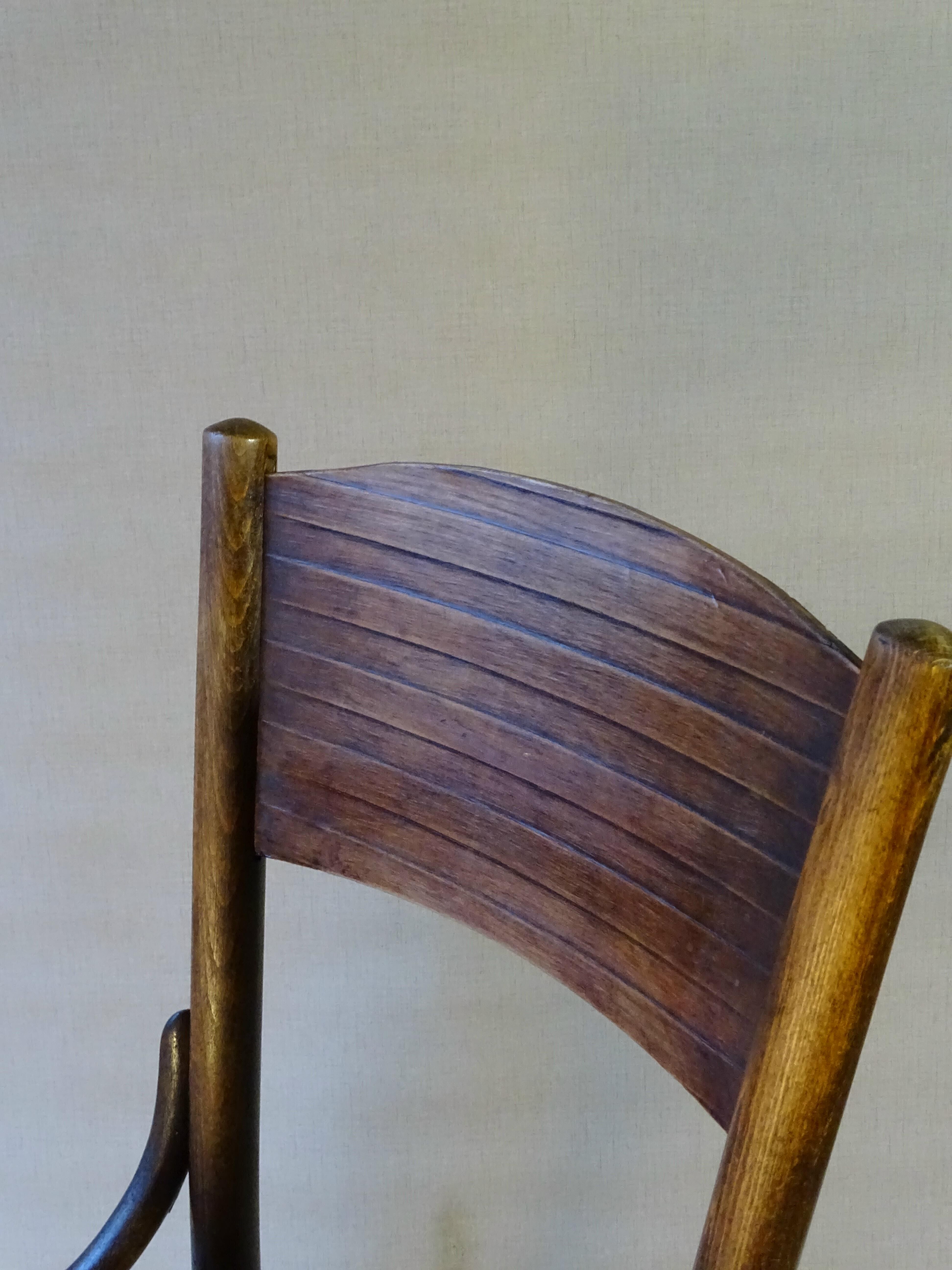 Bistrot Fischel chair seat wood 1930