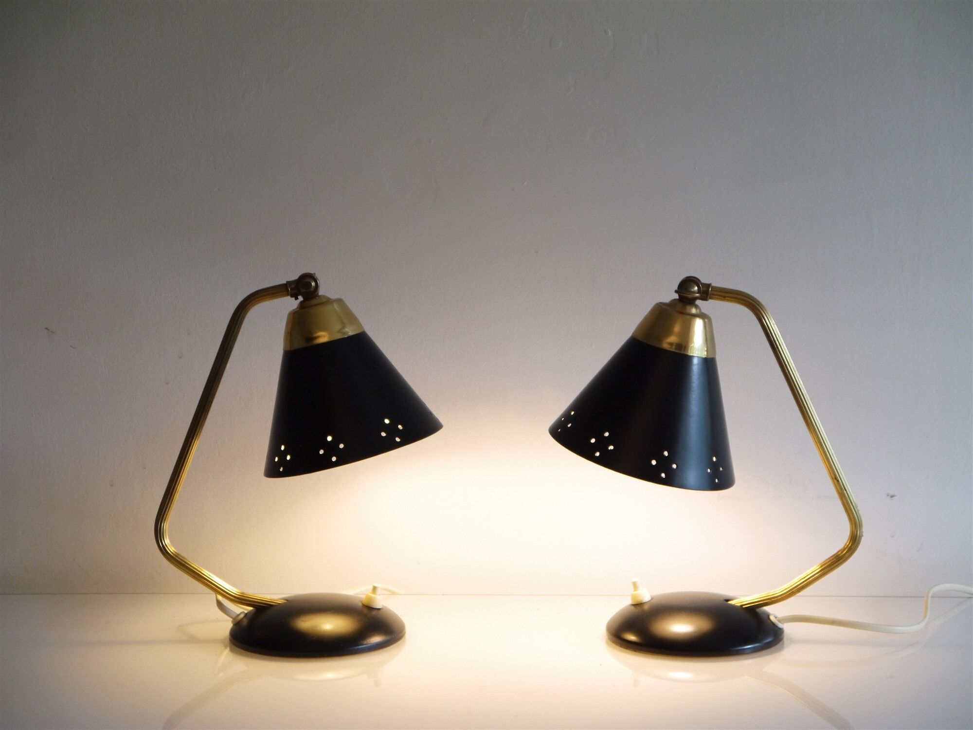 Pair of Scandinavian lamps or wall light 1960
