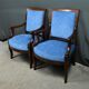 Paire de fauteuils en acajou, époque Restauration – début XIXe