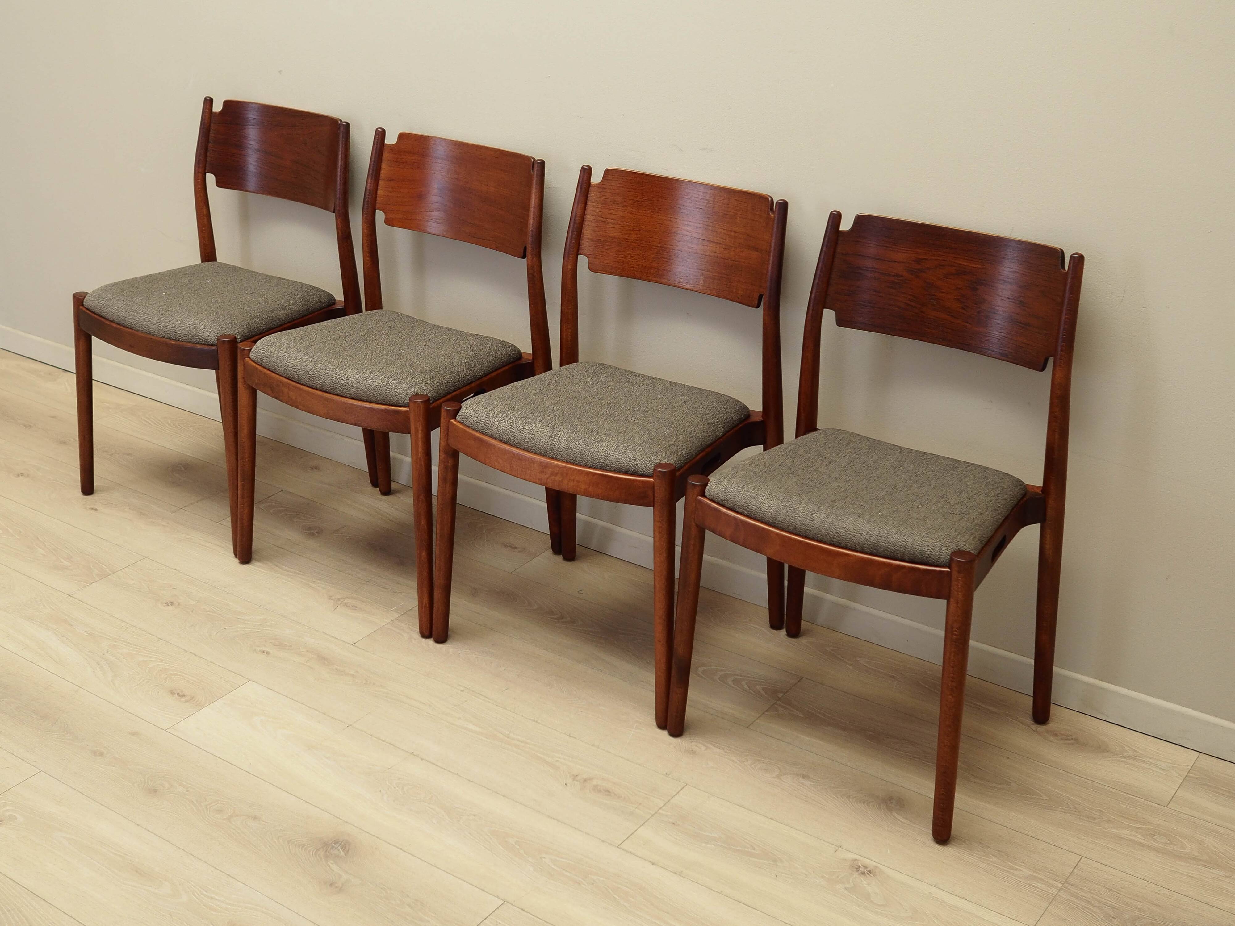 Set of four chairs, Danish design, 1970s, production: Denmark
