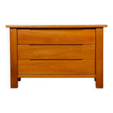 Commode vintage en orme massif, 1980