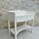Bathroom furniture in white patina wood