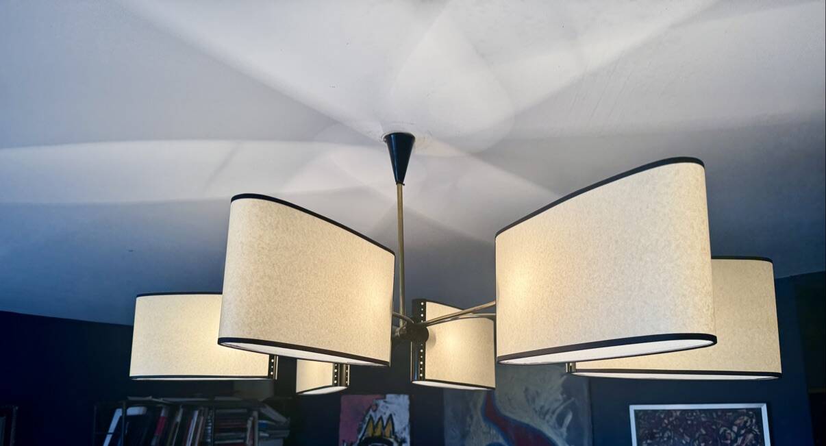 grand lustre maison lunel france 1950