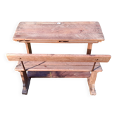 Old wooden school desk