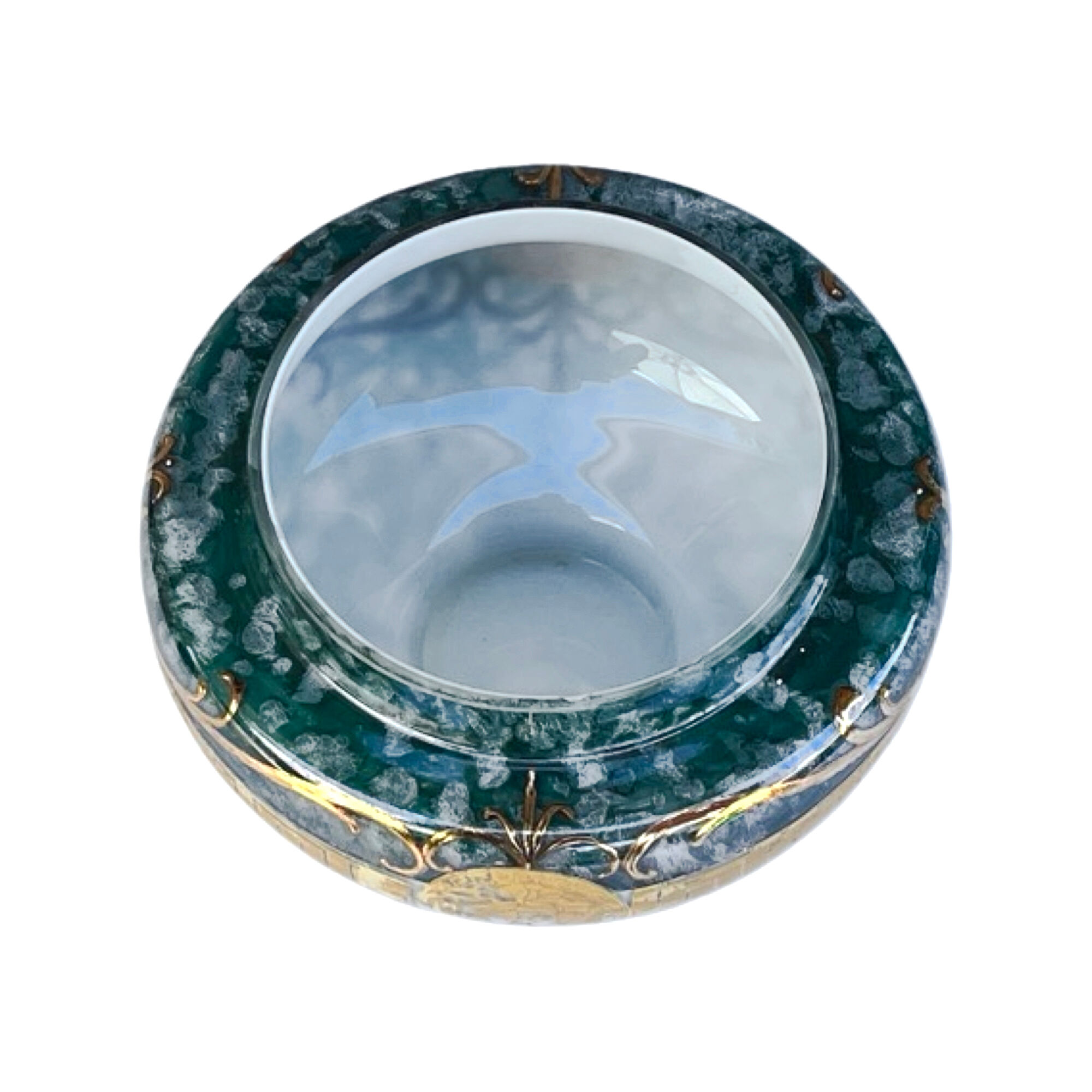 Art glass vase, Novy Bor, Czechoslovakia 1970.