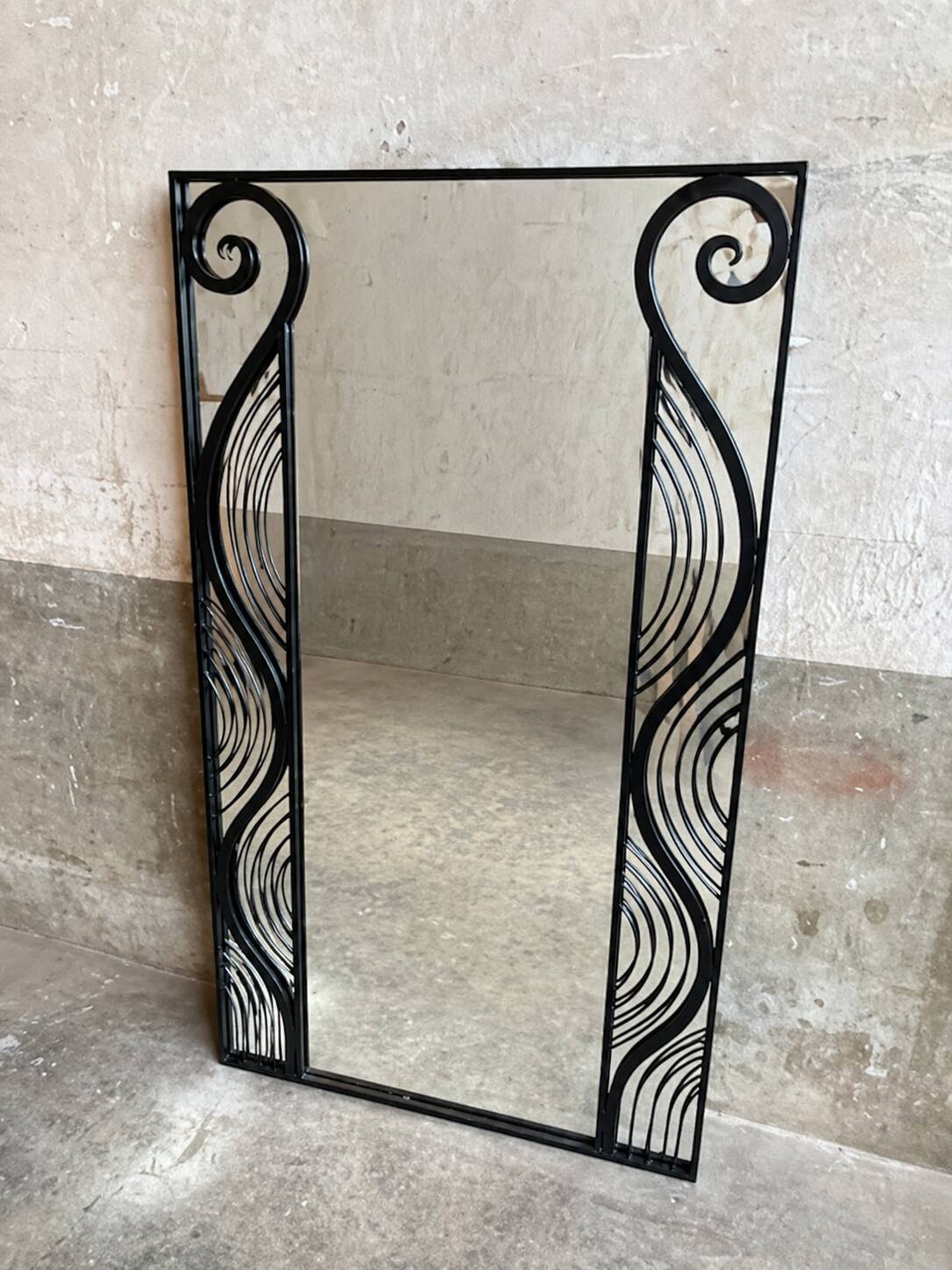 Wrought iron mirror