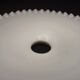 Opaline white glass pendant lampshade with scalloped edge 256