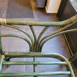 Rattan bench canapé