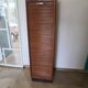Burwood oak curtain file cabinet, 1960s
