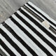 Tapis chanvre noir blanc, 181x223cm