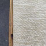 Rattan table vintage compass feet