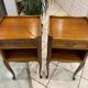 Pair of bedside tables with drawer and niche in Louis XV style.