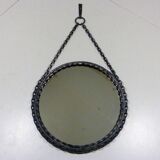 1960's Vintage Wrought Iron Chain Mirror
