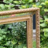 Miroir à parecloses - Bois doré - Style Louis XVI- Très bon état