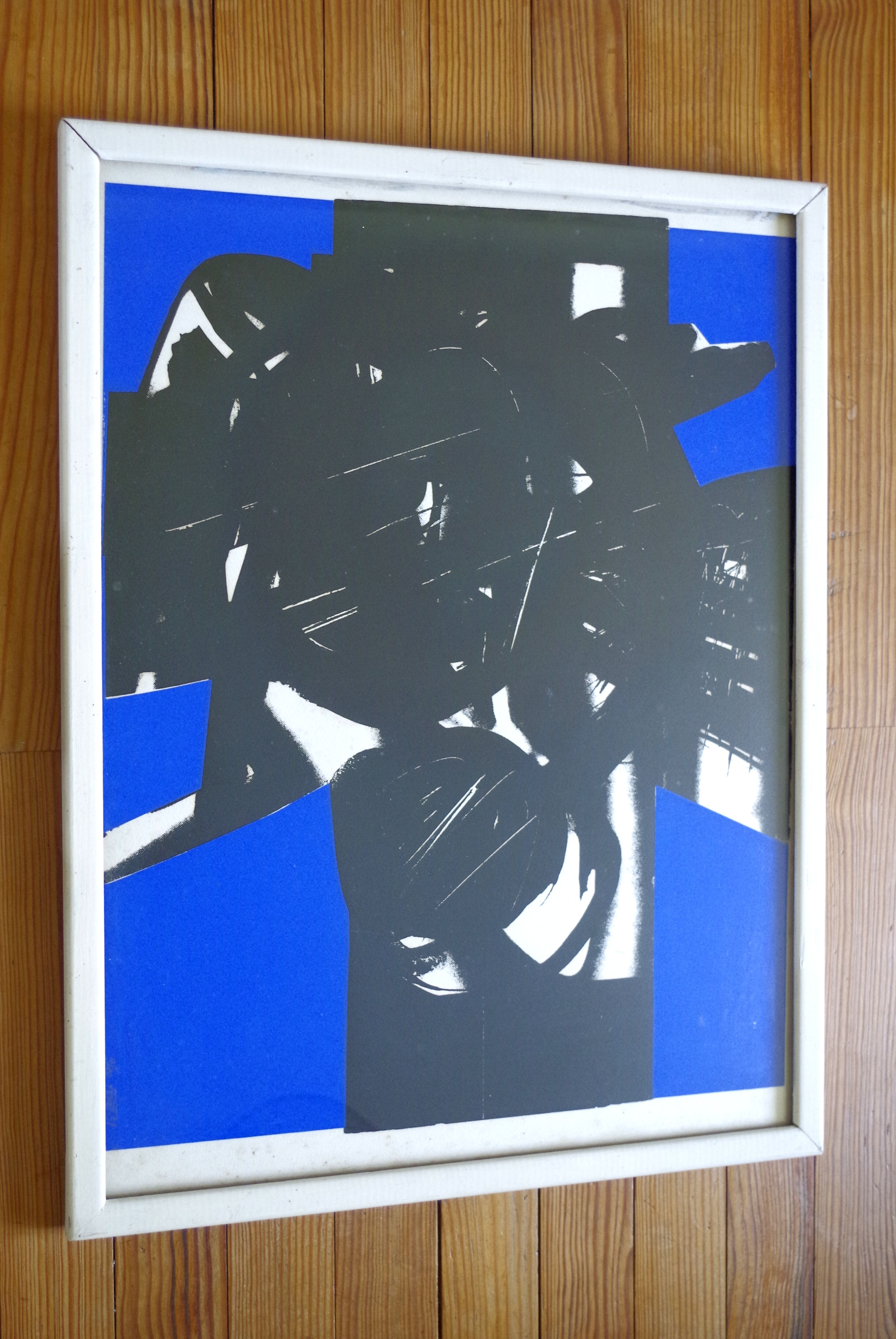 Painting on paper of the 70s