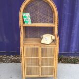 Pomaré-style wicker shelf "Emmanuelle"