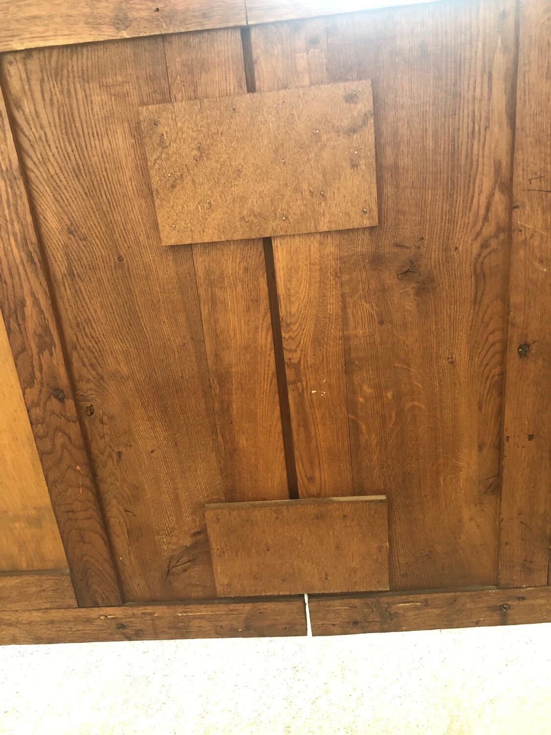 Art deco sideboard with checkered doors and top