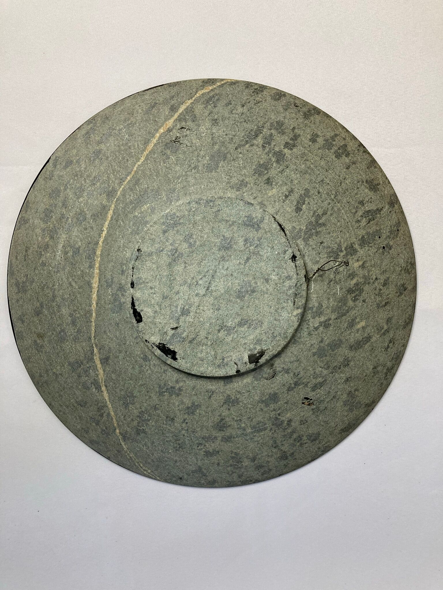 Persian art large heel plate signed half XXth