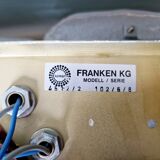 Pair of frosted glass wall sconces, Kalmar Francken, 1970