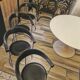 Set of 5 Leather Chairs, Canasta by Arrben Italy Vintage 1980