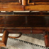 Old colonial style bamboo desk