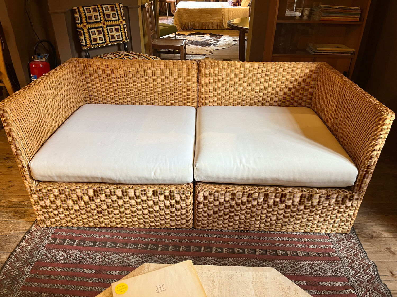 Banquette en osier