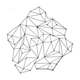 Vintage black metal wall sculpture