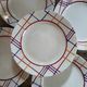 10 assiettes plates anciennes de Gien 