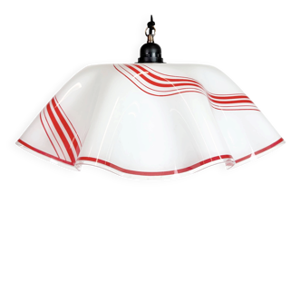 Vintage Glass Ceiling Light, 1970s