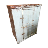 Buffet ancien meuble teck patine origine artisanat inde tha-in-daga