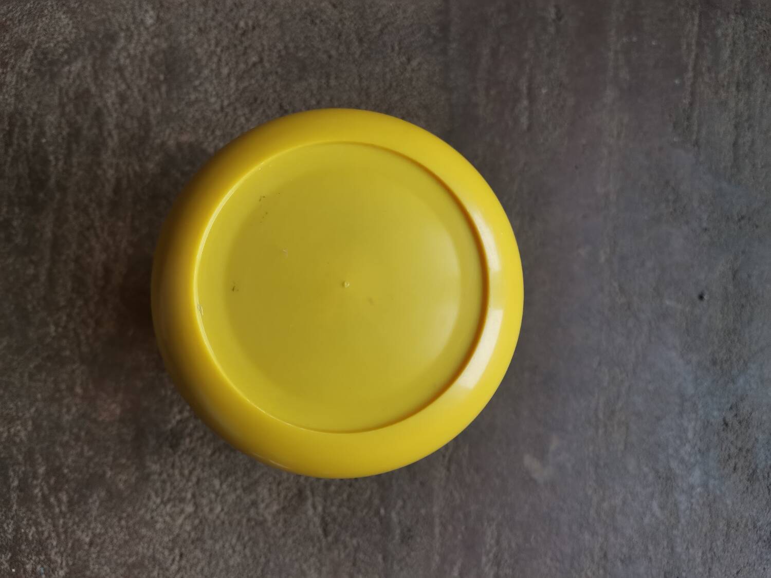 Vintage amber glass jar with yellow lid nescafe SNBP