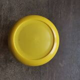 Vintage amber glass jar with yellow lid nescafe SNBP