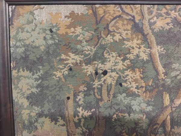 Tapisserie Murale Encadrée Scène de Chasse Vintage 179x74