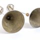 Pair of candlesticks | Steel and brass | Postmodern 1980s