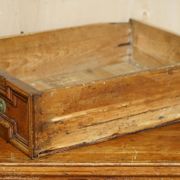 17th Century Antique Oak Commode with Two Rows of Drawers