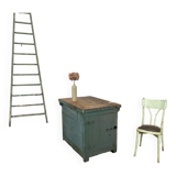 oak and pine central island workshop workbench