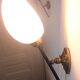 1950 Lunel articulated torchiere wall light