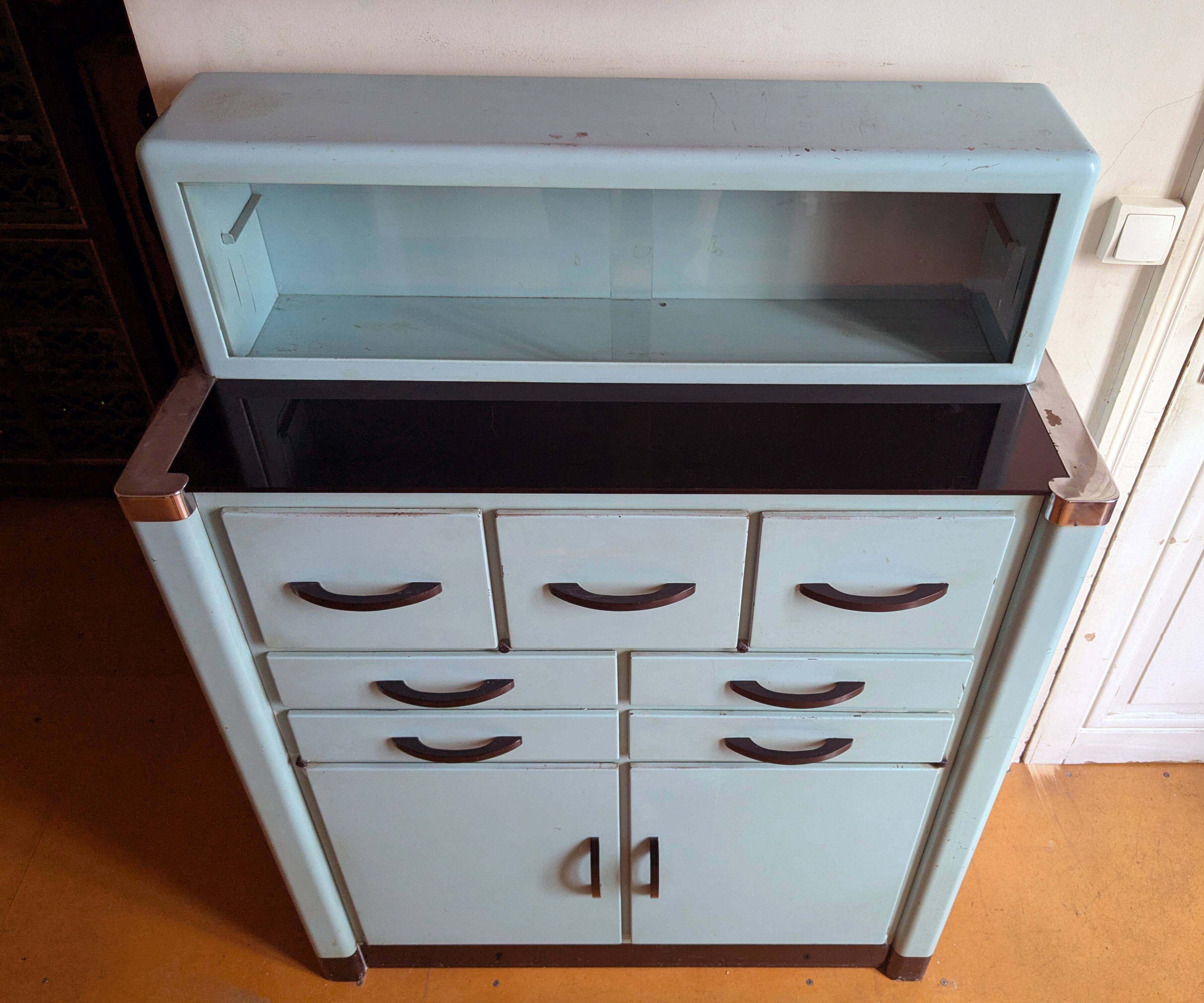 1950s dentist's cabinet