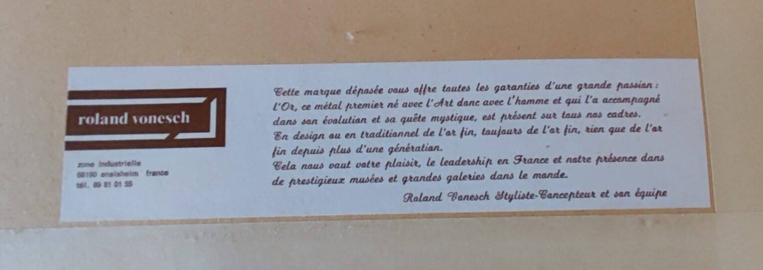 Large painting by Georges Hanskens representing a snowy landscape. Supervision by Roland Vonesch