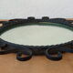 Miroir en fer forgé, années 50, L31 cm