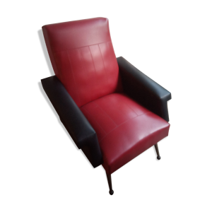 fauteuil années 60 skai