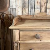 English pine chest of drawers