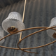 Maison Arlus 3 lights brass vintage 50s chandelier