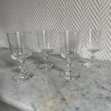 Set of four Baccarat organ model glasses
